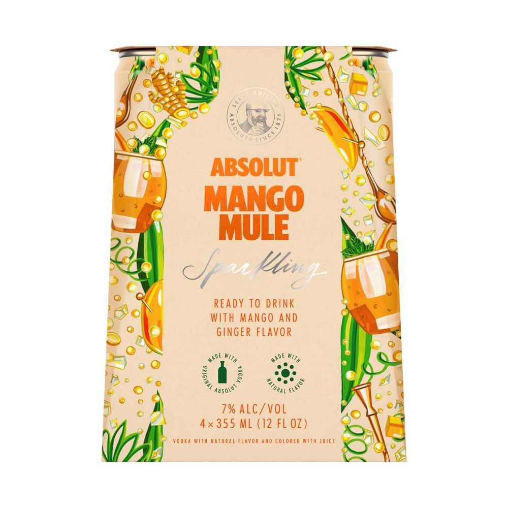 Absolut Mango Mule 4Pack Cans